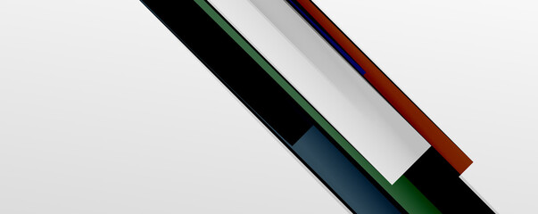 Multicolored lines background. Design template for business or technology presentations, internet posters or web brochure covers