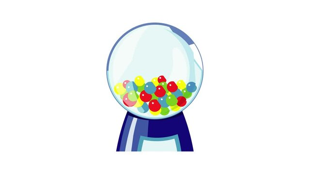 Machine gumball icon animation