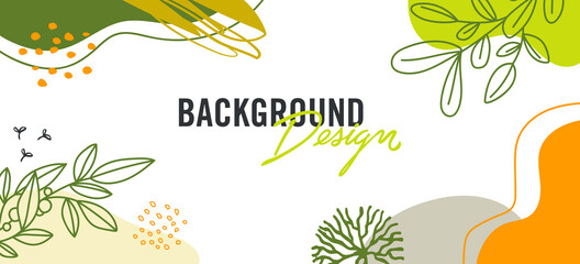 Modern abstract elements set, minimal design, vector illustration.