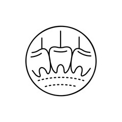 Obraz premium Stomatology color line icon. Pictogram for web page, mobile app