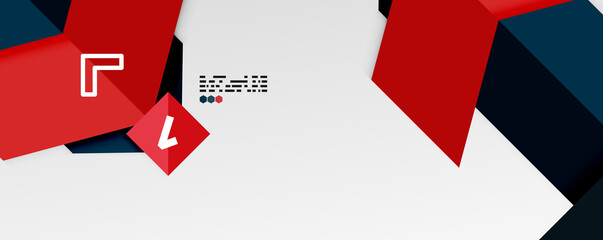 Shiny color triangles and geometric shapes vector abstract background