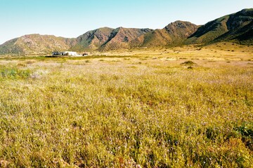Farmhouse with cistern of Becerra in ruins. Cabo de Gata