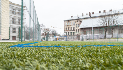 Futsal, football, soccer. Sports flooring