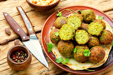 Delicious falafel balls