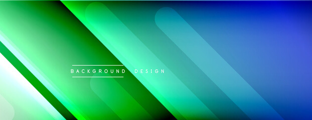 Dynamic lines abstract background. 3D shadow effects and fluid gradients. Modern overlapping forms