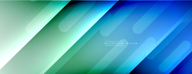 Dynamic lines abstract background. 3D shadow effects and fluid gradients. Modern overlapping forms