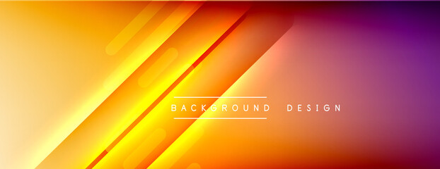 Dynamic lines abstract background. 3D shadow effects and fluid gradients. Modern overlapping forms