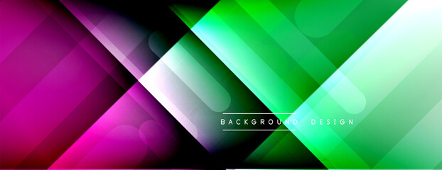 Dynamic lines abstract background. 3D shadow effects and fluid gradients. Modern overlapping forms