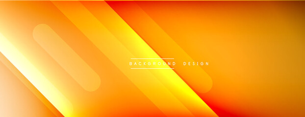 Dynamic lines abstract background. 3D shadow effects and fluid gradients. Modern overlapping forms