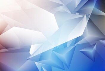 Obraz premium Light Blue, Yellow vector layout with lines, triangles.