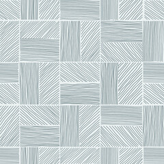 Seamless vector pattern in geometric ornamental style drawn by hand