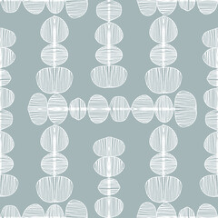 Seamless vector pattern in geometric ornamental style drawn by hand