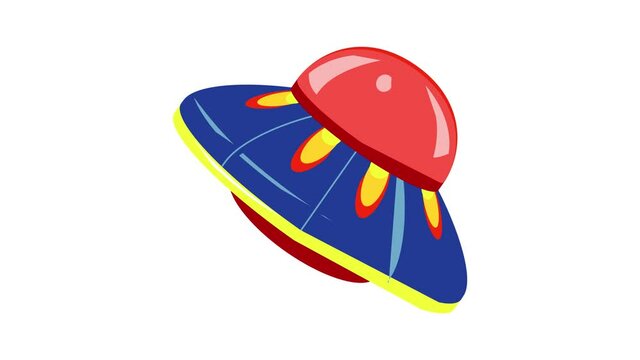 Cosmos ufo icon animation