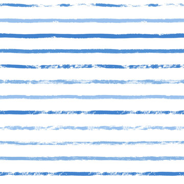 Stripes pattern, sea blue striped seamless vector background, navy brush strokes. pastel grunge stripes, watercolor paintbrush line