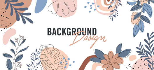 Modern abstract elements set, minimal design, vector illustration.