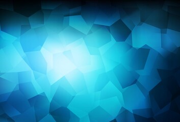 Obraz premium Dark BLUE vector background with abstract shapes.