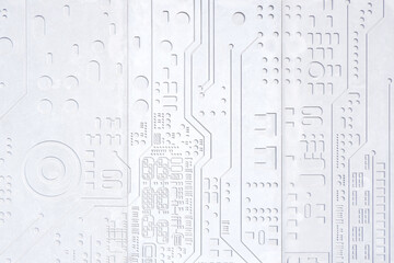 White geometric pattern