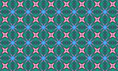abstract symmetrical pattern with stars