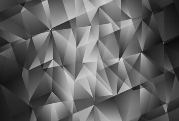 Obraz premium Light Gray vector layout with lines, triangles.