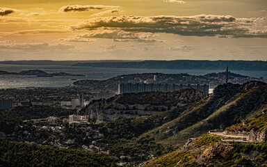 Marseille bei Sonnenuntergang