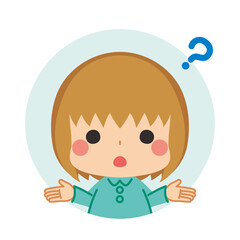 可愛い女の子の不機嫌アイコン 表情バリエーションセット Wall Mural ぽこたぽこ 可愛い女の子の不機嫌アイコン 表情バリエーションセット Wall Mural ぽこたぽこ