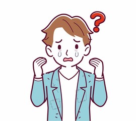 Obraz premium ボロボロの服の人