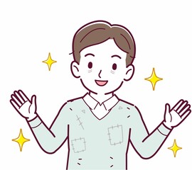 ボロボロの服の人