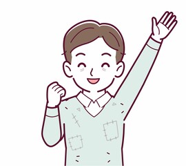 ボロボロの服の人