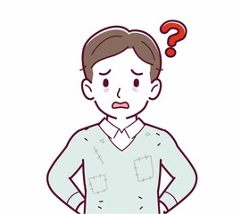 ボロボロの服の人