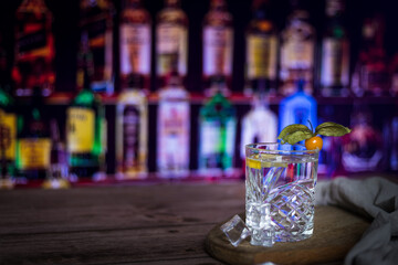 Gin Tonic in a bar