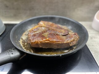 Steak cooking