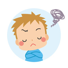 可愛い女の子の不機嫌アイコン 表情バリエーションセット Wall Mural ぽこたぽこ