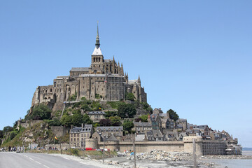 Fototapeta na wymiar Le Mont Saint Michel Abbey, Normandy / Brittany, France