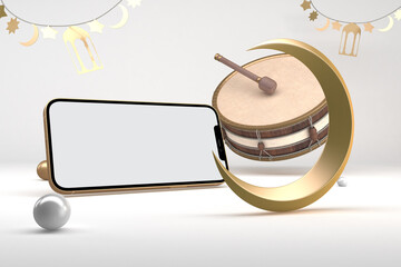 Fototapeta premium Ramadan Phone V.3