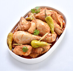 Delicious Chicken Kerhai or Chicken Karahi.