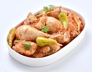 Delicious Chicken Kerhai or Chicken Karahi.