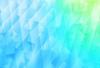 Light Blue, Green vector pattern in square style.