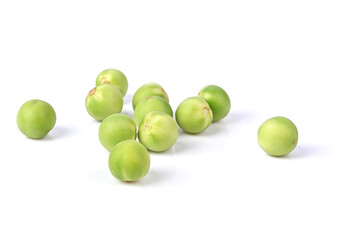 Turkey berry on isolated white background.