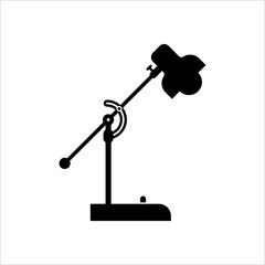 Study Lamp Icon, Table Lamp Desk Lamp Icon
