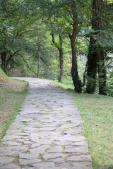 Footpath at Birthplace of Ebro River, Fontibre, Reinosa, Cantabria