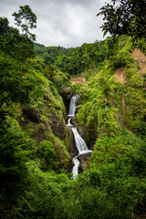 waterfall in the mountains