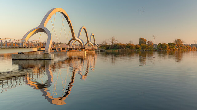 Solvesborg Pedestrian Bridge Panorama