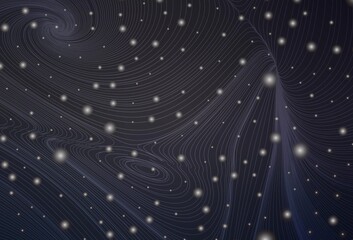 Obraz premium Dark Gray vector layout with spheres, lines.