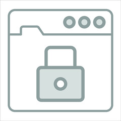 website security icon modern illustration