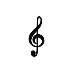 G clef icon on white background