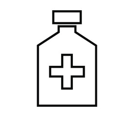 Obraz premium Medical bottle icon