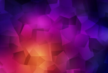 Fototapeta premium Dark Pink, Yellow vector backdrop with memphis shapes.