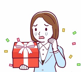 スーツを着た女性