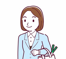 スーツを着た女性