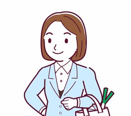 スーツを着た女性